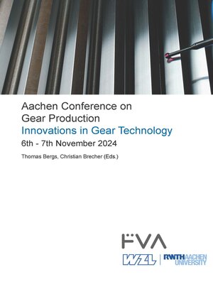 cover image of Aachen Conference on Gear Production--Innovations in Gear Technology.  6th – 7th November 2024, Aachen
